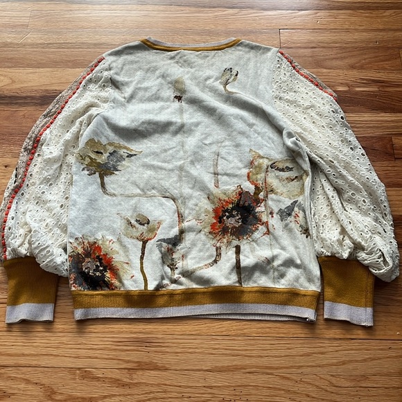 BLANK London contrast eyelet pullover sweater size small - Picture 4 of 6